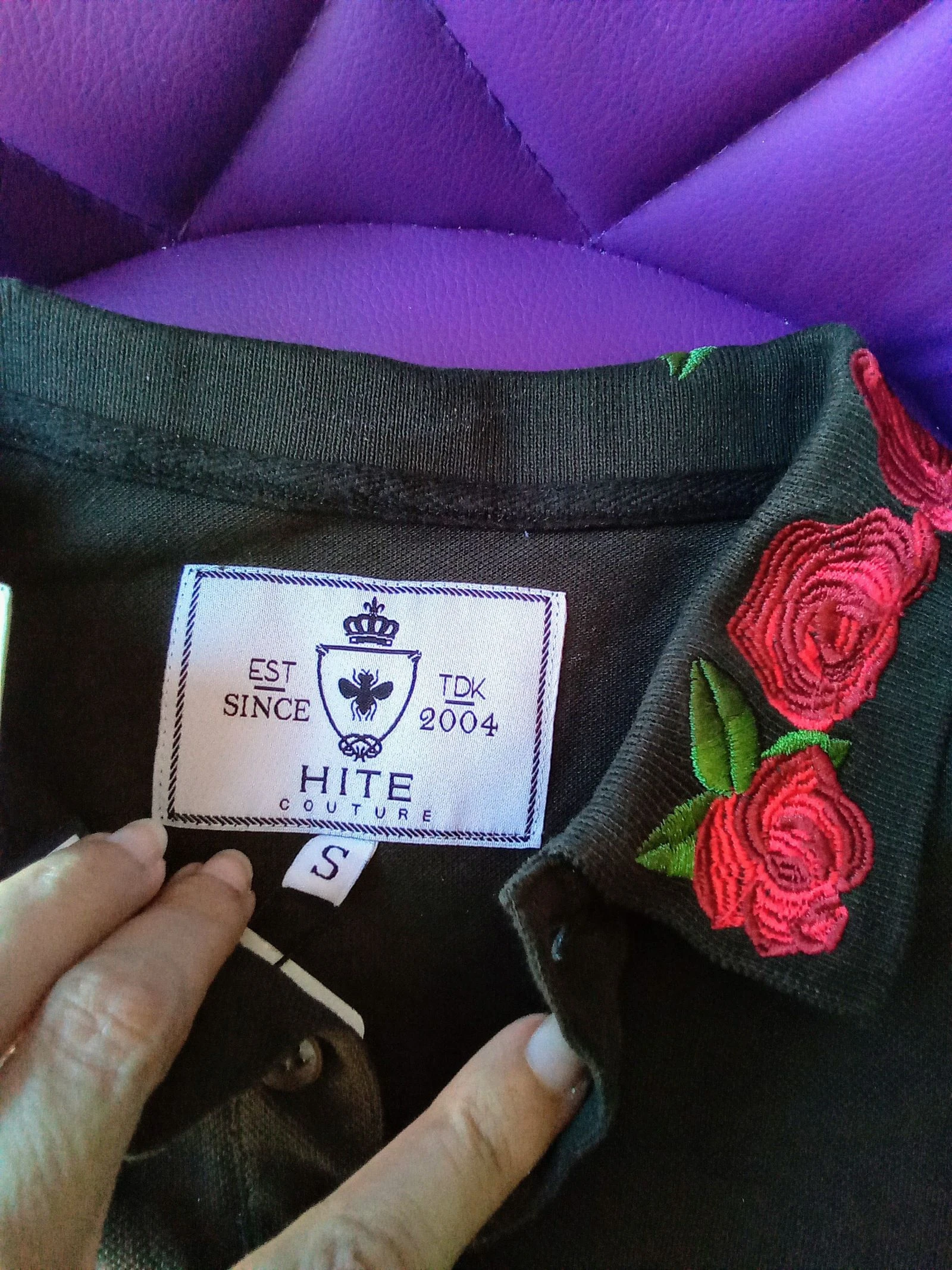 Nieuwe geborduurde herenpolo met labels – photo 18